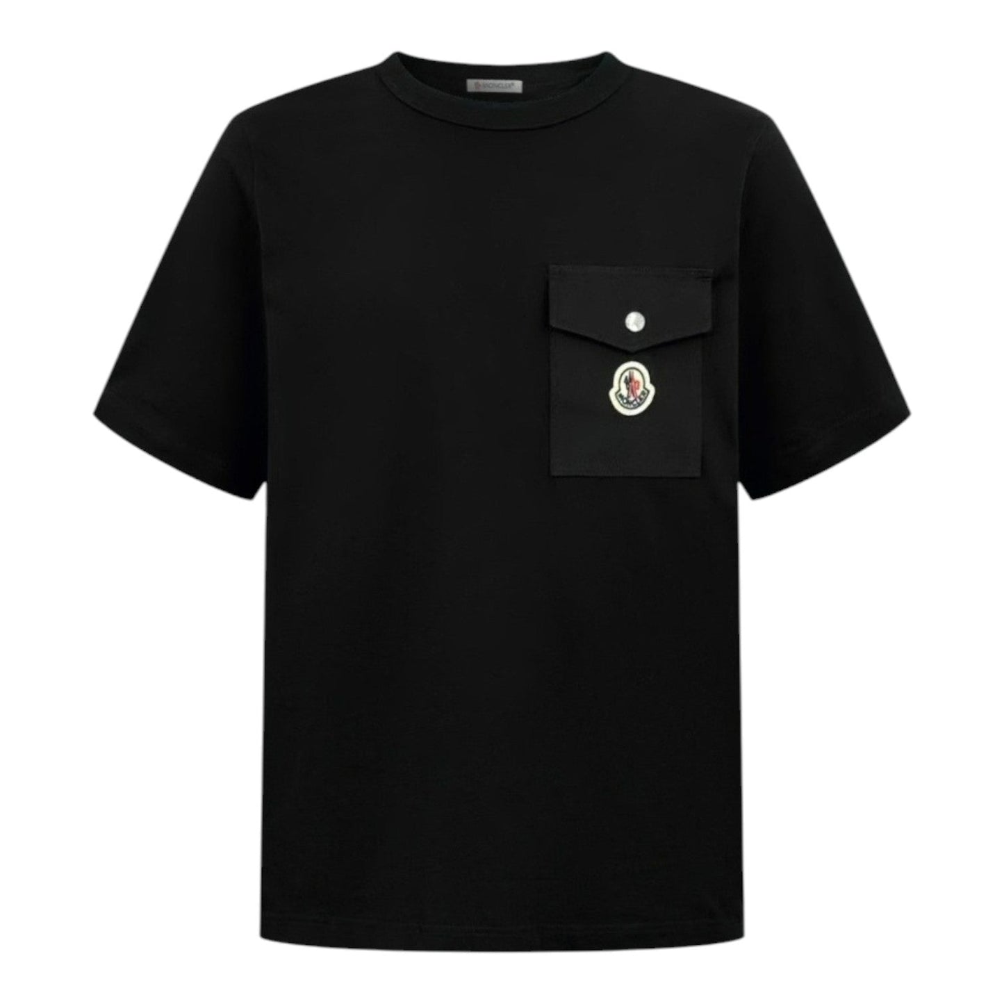 MONCLER ARCHIVIO BLACK LOGO POCKET SS T-SHIRT
