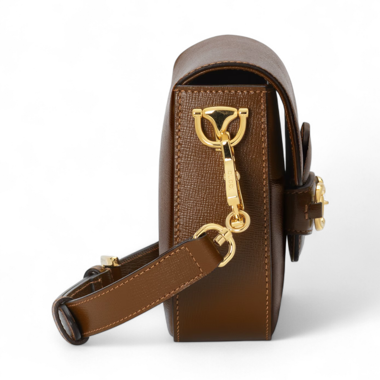 GUCCI HORSEBIT 1955 SMALL SHOULDER BEIGE BAG