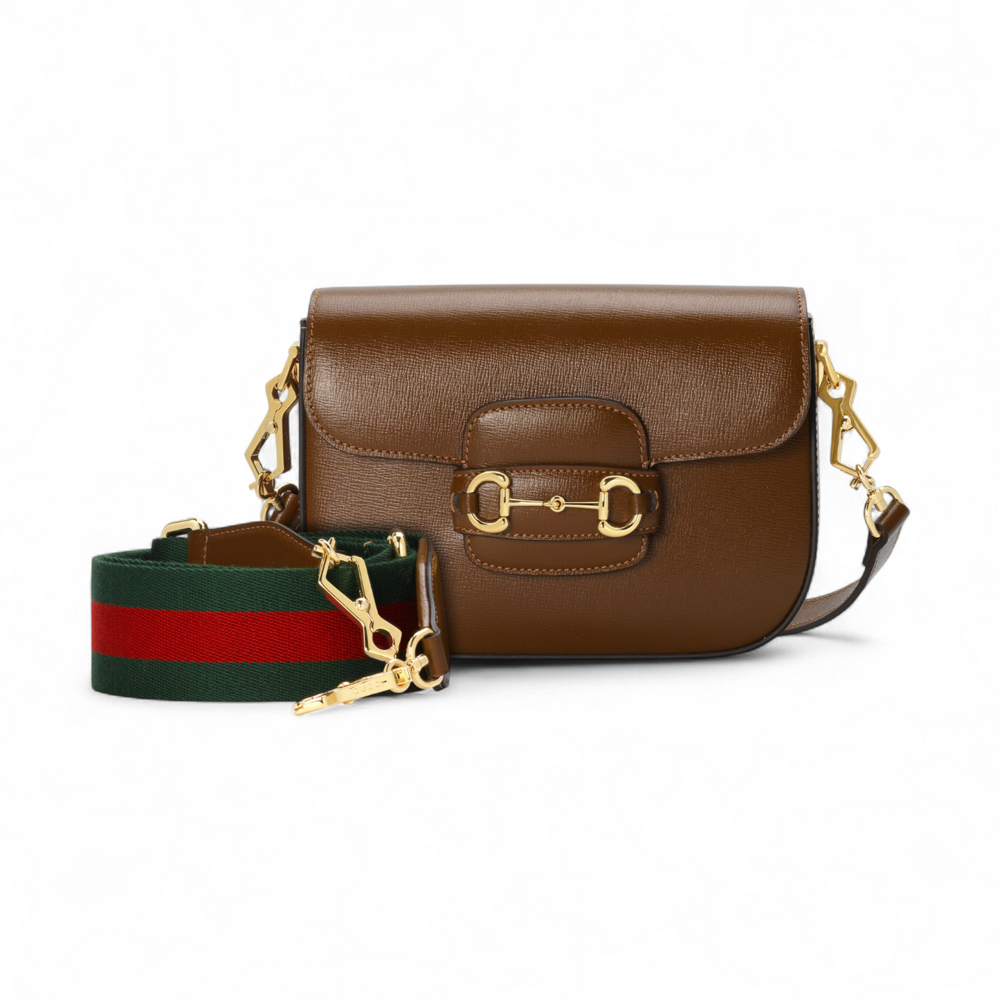 GUCCI HORSEBIT 1955 SMALL SHOULDER BEIGE BAG