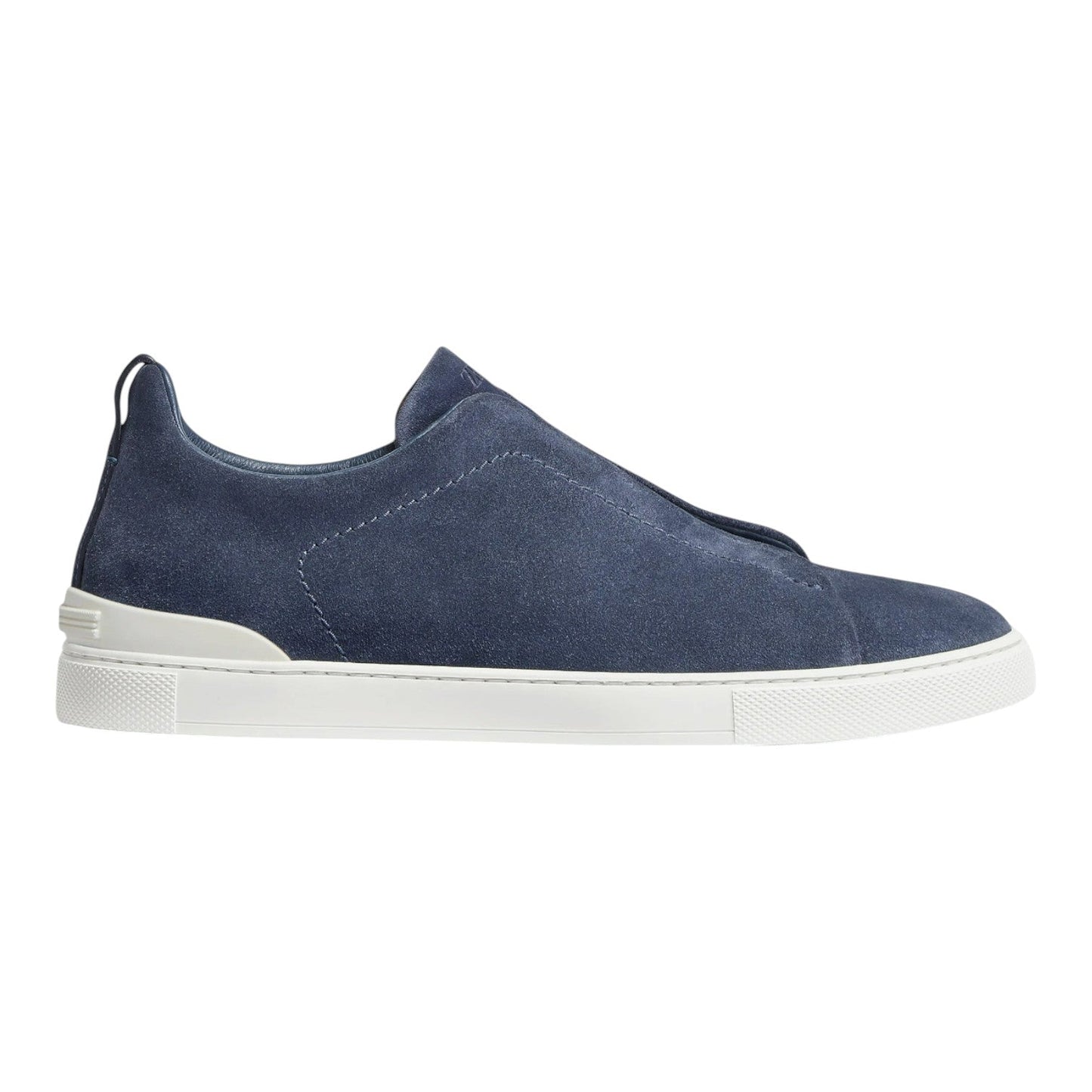 ZEGNA UTILITY BLUE SUEDE TRIPLE STITCH MEN SNEAKERS