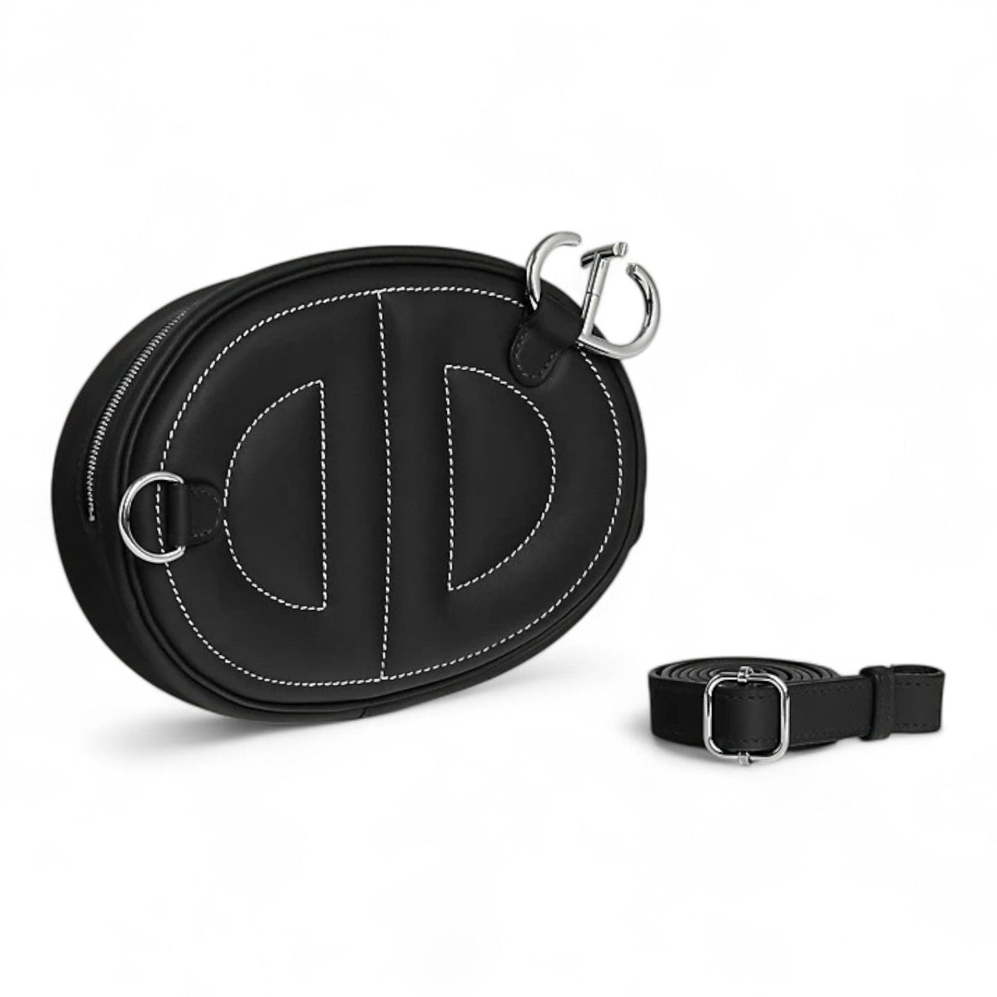 HERMES IN THE LOOP BELT BLACK BAG