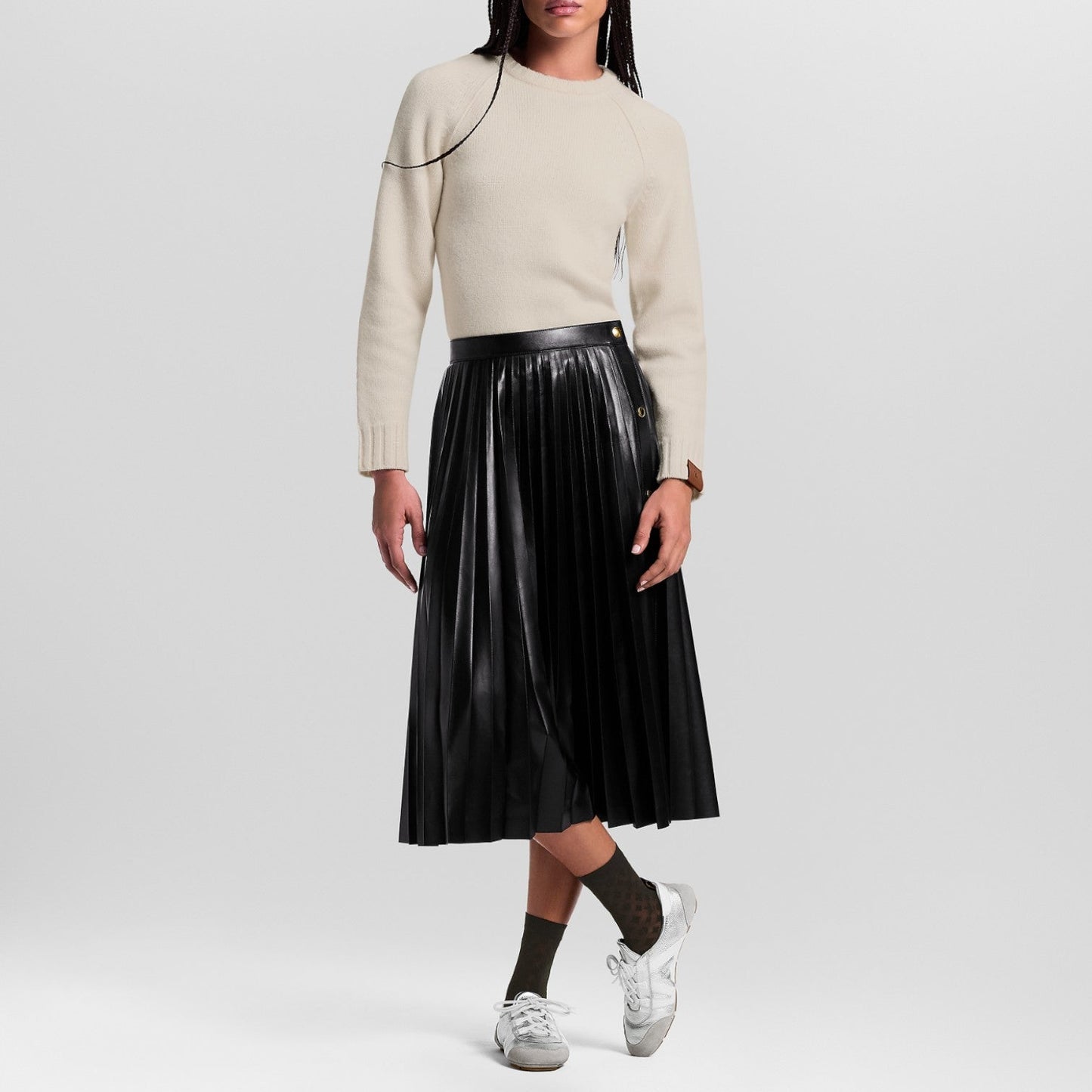 LOUIS VUITTON LV SNEAKERINA SILVER SNEAKERS