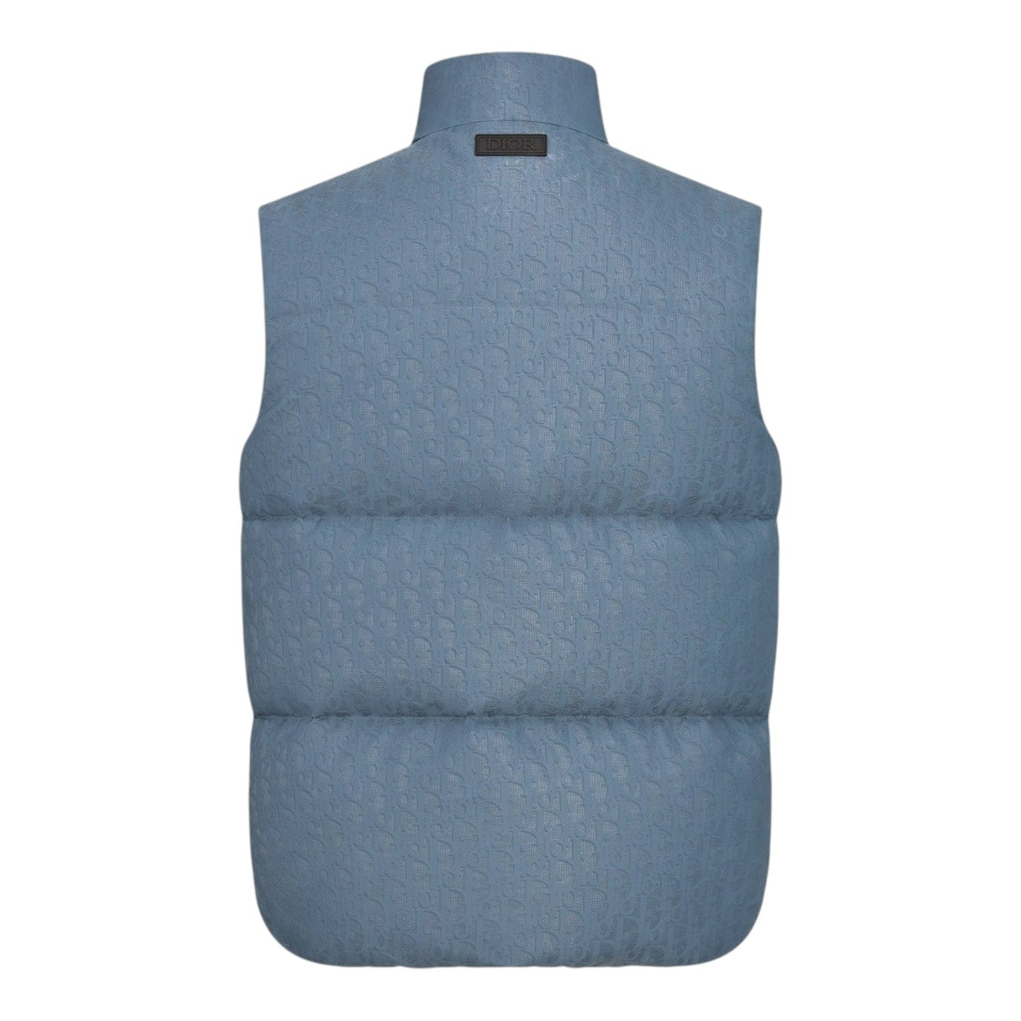 DIOR OBLIQUE LIGHTWEIGHT PUFFER BLUE VEST