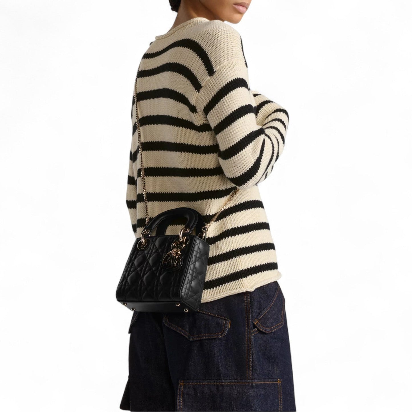 DIOR MINI LADY BLACK BAG