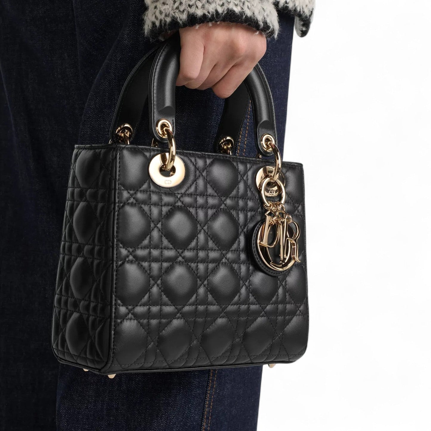 DIOR SMALL LADY BLACK BAG
