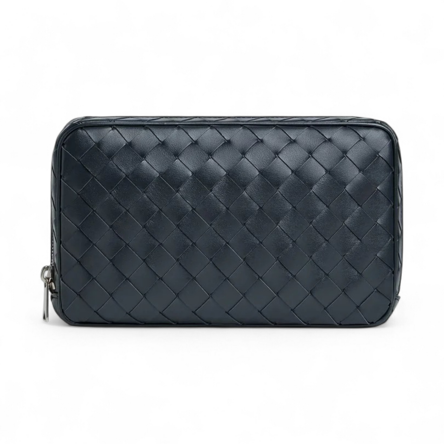 BOTTEGA VENETA INTRECCIATO MEDIUM SHADOW ZIPPED ORGANIZING POUCH
