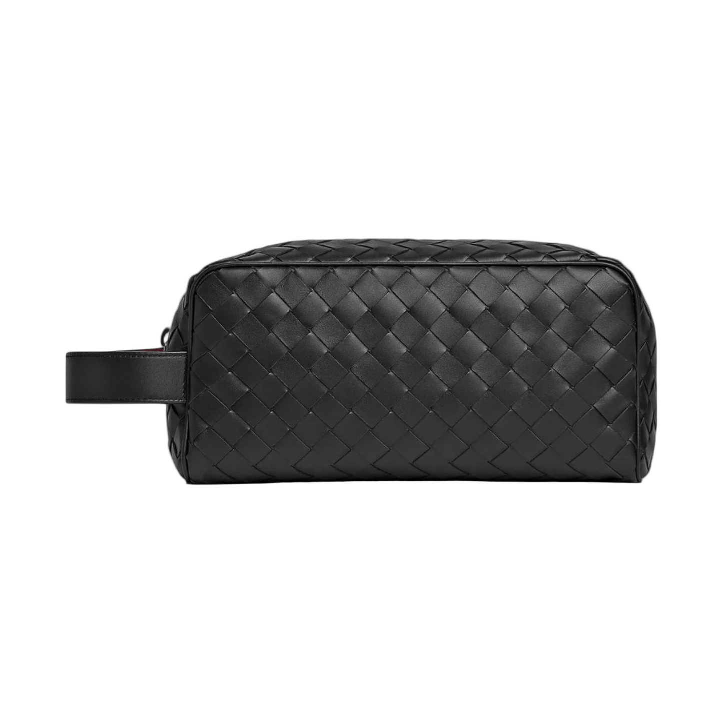 BOTTEGA VENETA INTRECCIATO BLACK TRAVEL POUCH