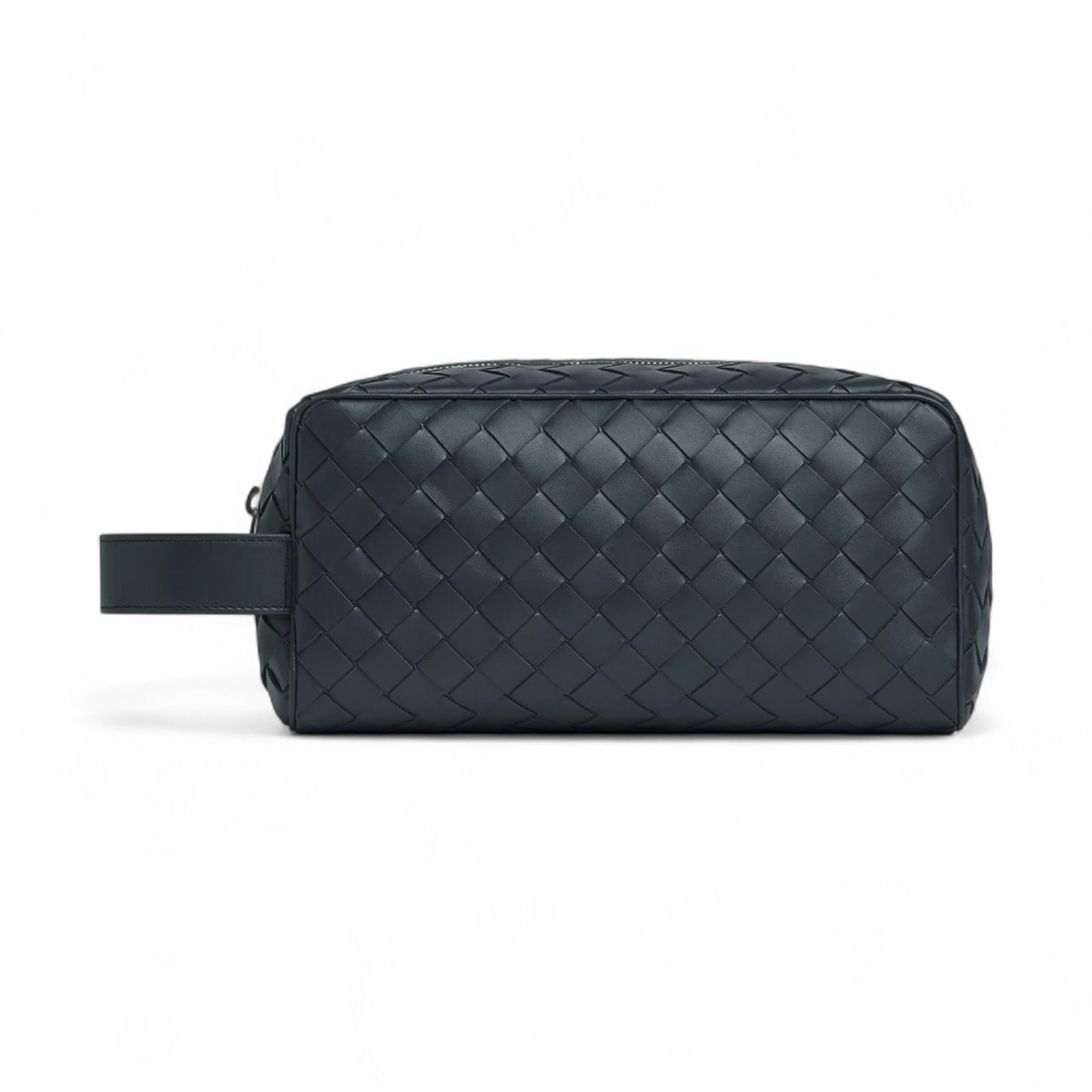 BOTTEGA VENETA INTRECCIATO SHADOW OLIVE OIL TRAVEL POUCH