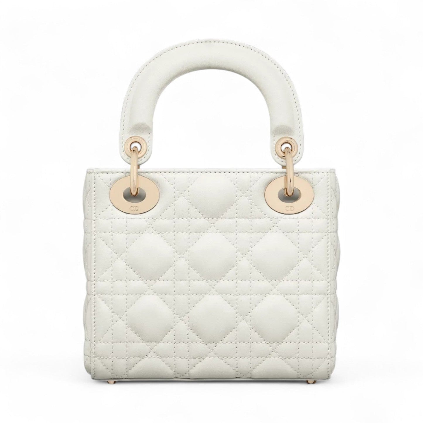 DIOR MINI LADY WHITE BAG