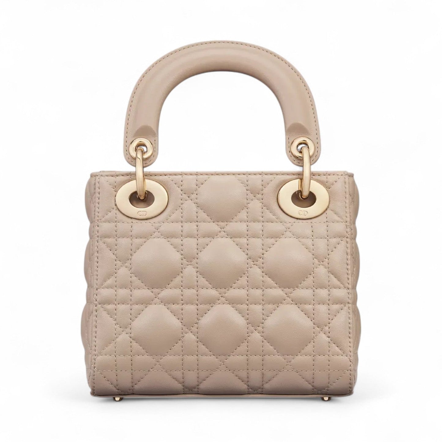 DIOR MINI LADY GOLD BAG