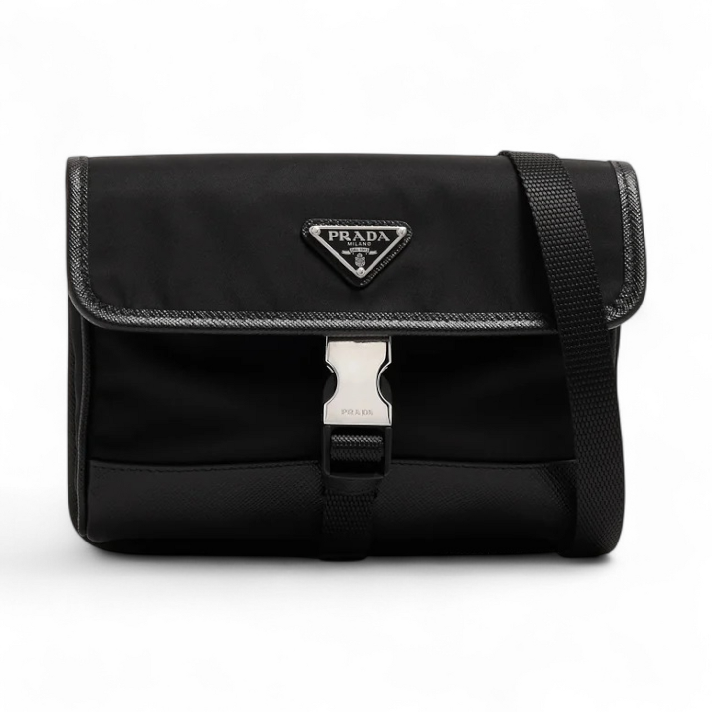 PRADA RE-NYLON BLACK STRAP CASE
