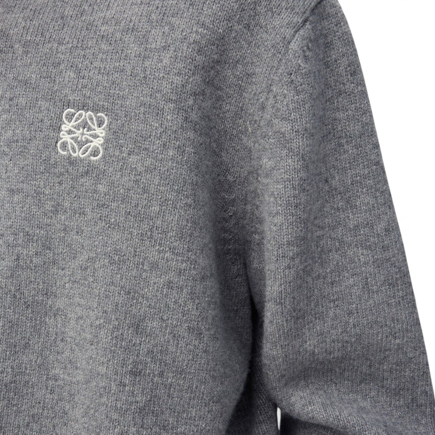 LOEWE JERSEY STICH WOOL MEN GREY SWEATSHIRT