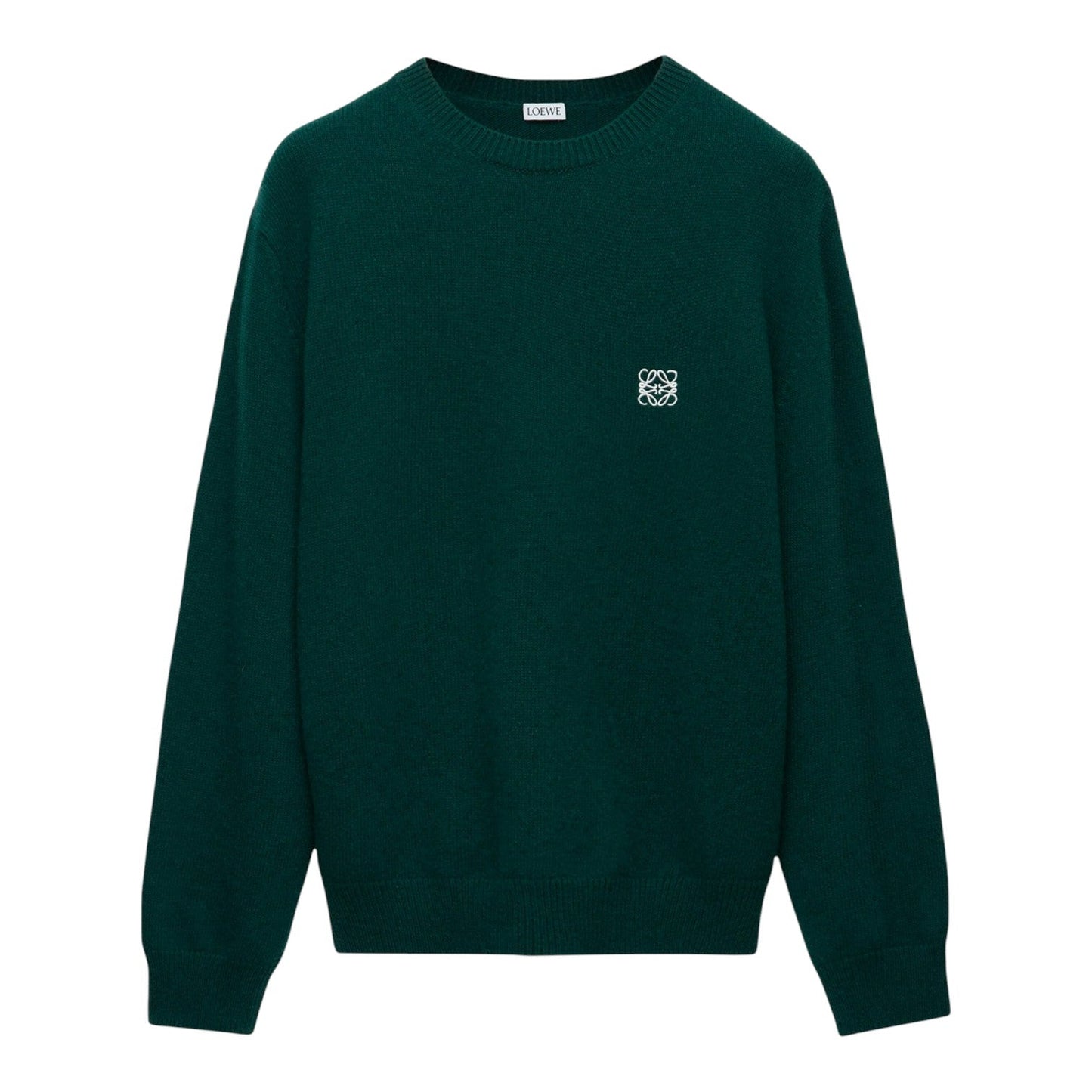 LOEWE GREEN WOOL ANAGRAM SWEATSHIRT
