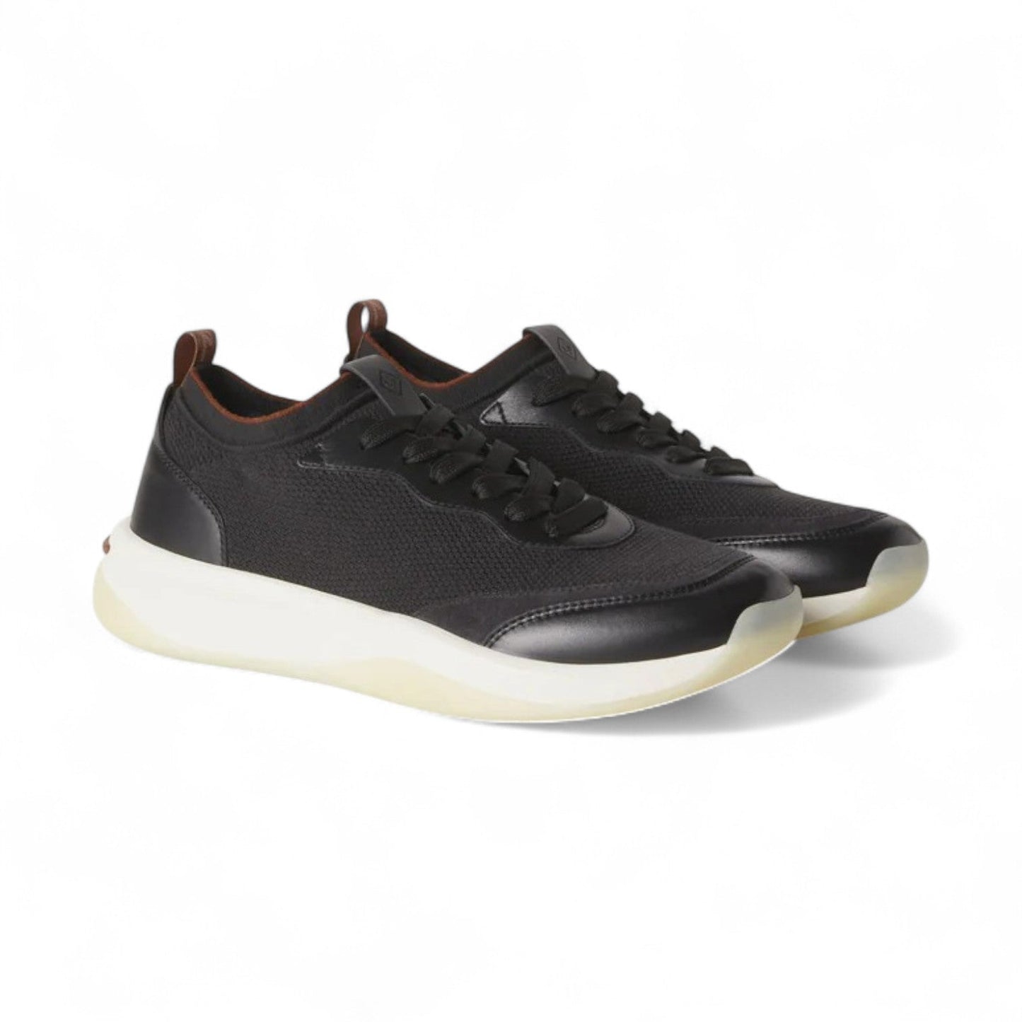 LORO PIANA 410 LP WALK KINTTED WISH WOOL BLACK SNEAKER