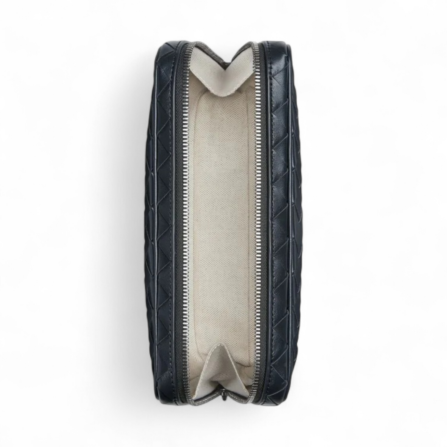 BOTTEGA VENETA INTRECCIATO MEDIUM SHADOW ZIPPED ORGANIZING POUCH
