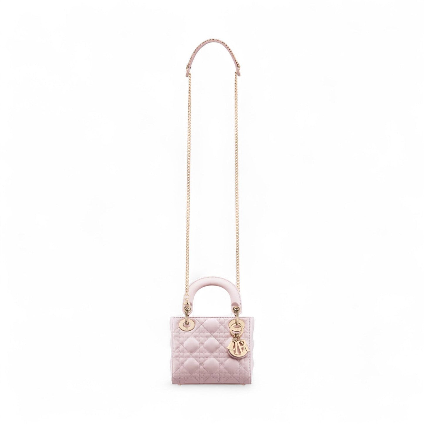 DIOR MINI LADY PINK BAG