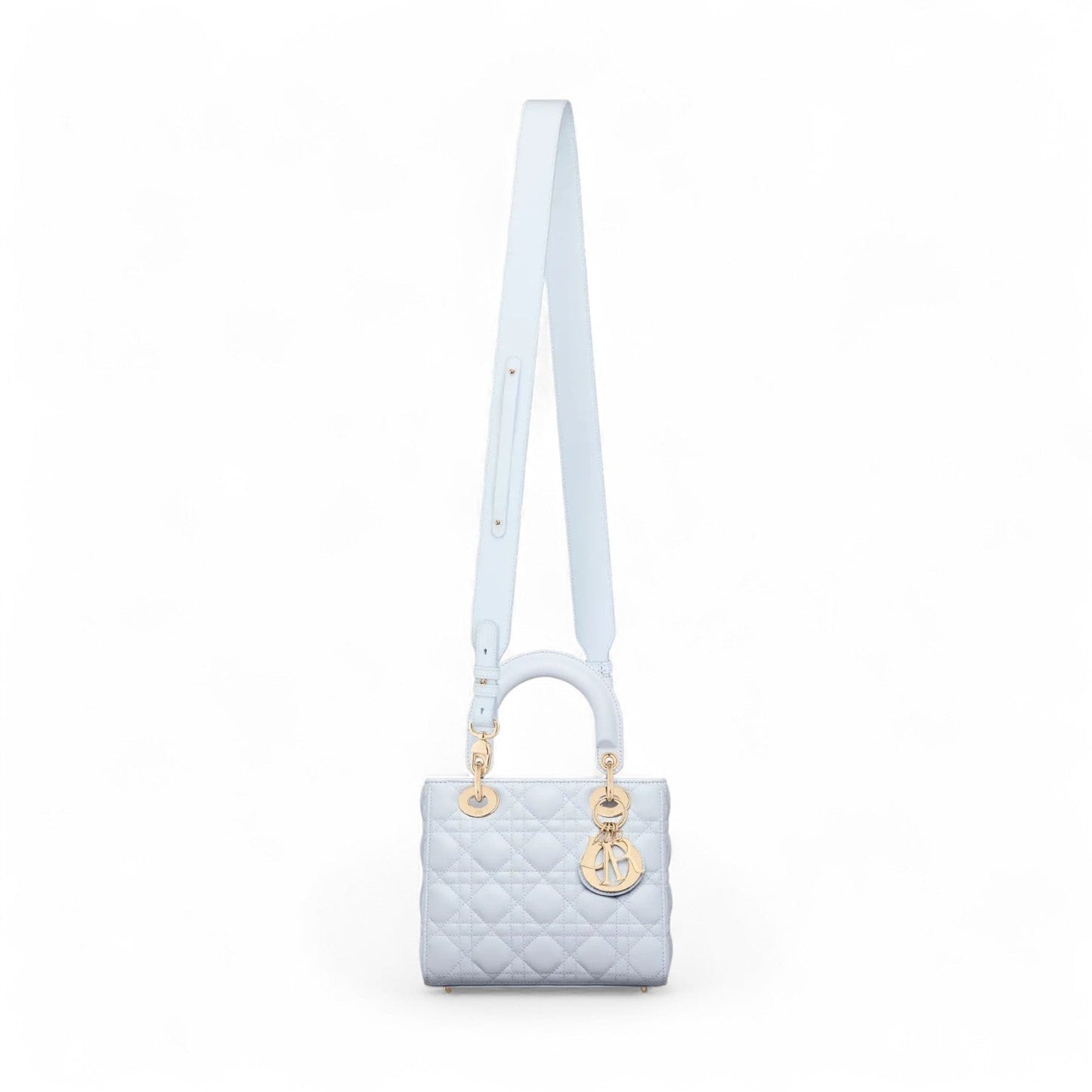 DIOR SMALL LADY LIGHT BLUE BAG