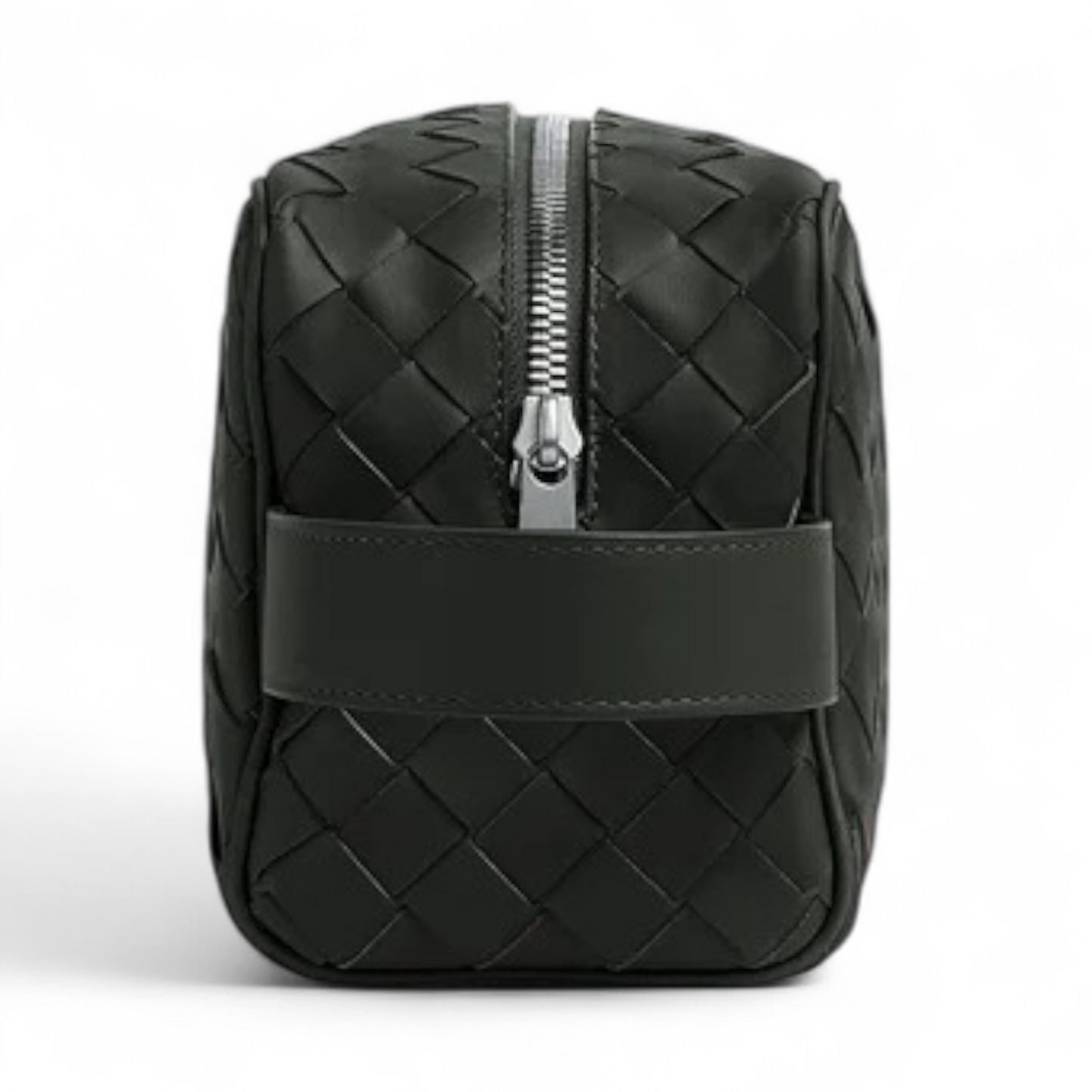 BOTTEGA VENETA INTRECCIATO DARK GREEN TRAVEL POUCH