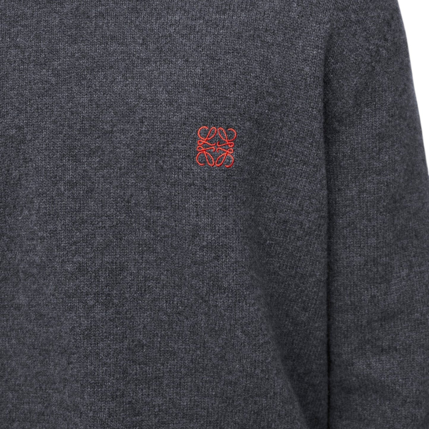 LOEWE JERSEY STICH WOOL MEN GREY SWEATSHIRT