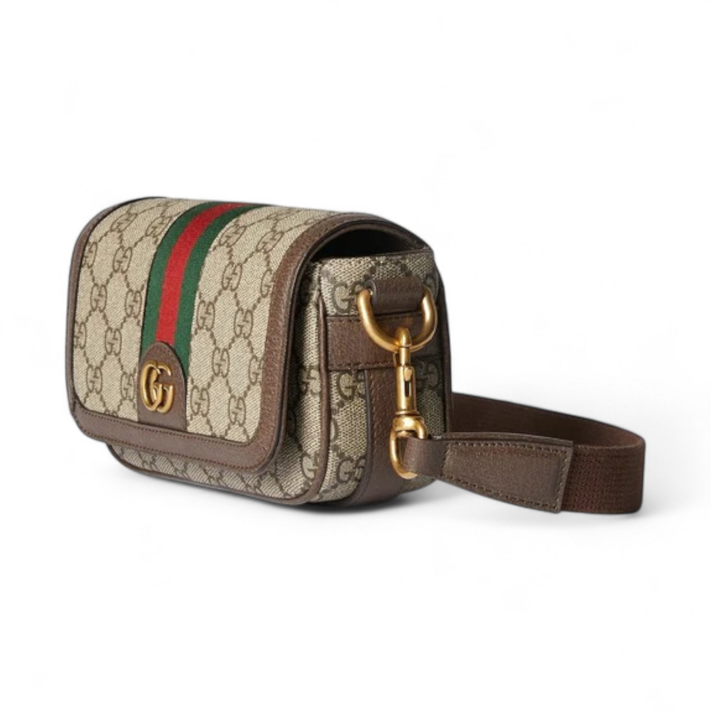 GUCCI OPHIDIA SUPER MINI SHOULDER BEIGE BAG