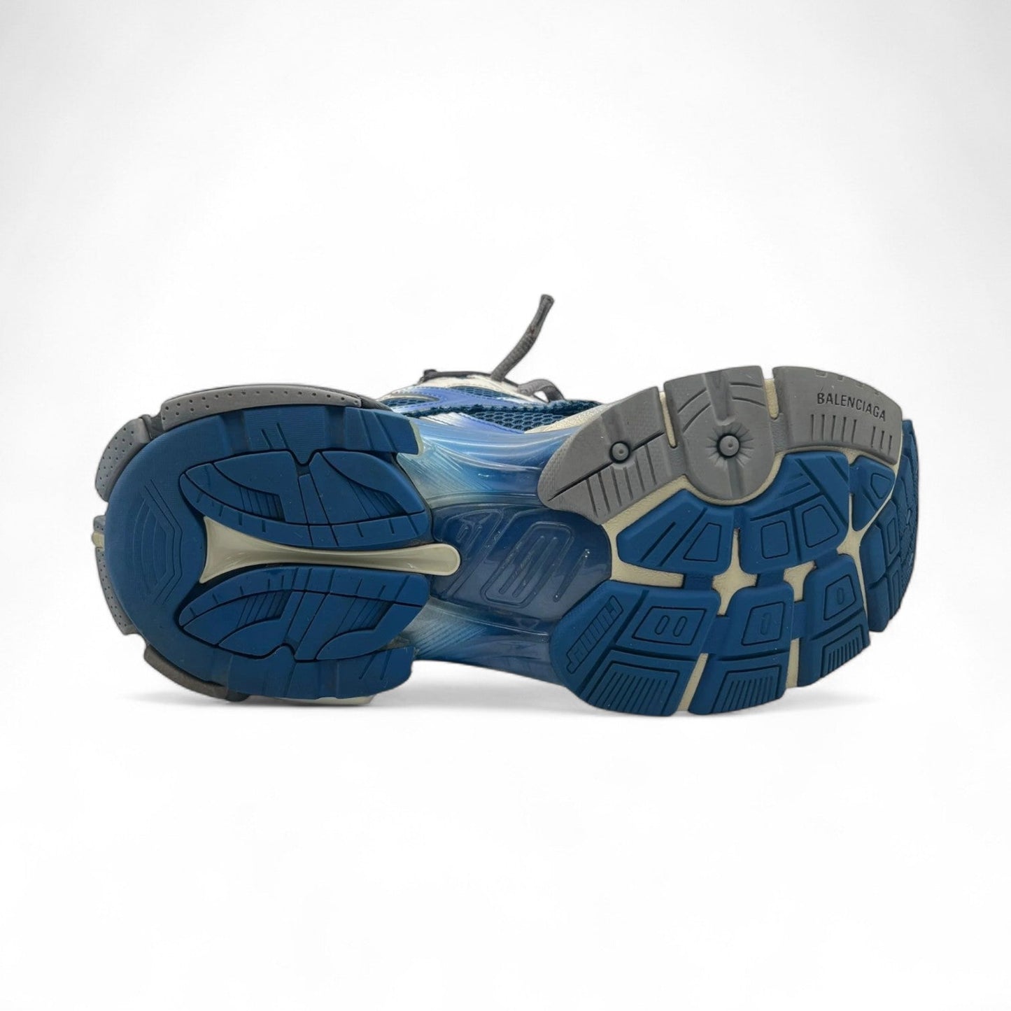 BALENCIAGA BLUE MEN RUNNER SNEAKERS