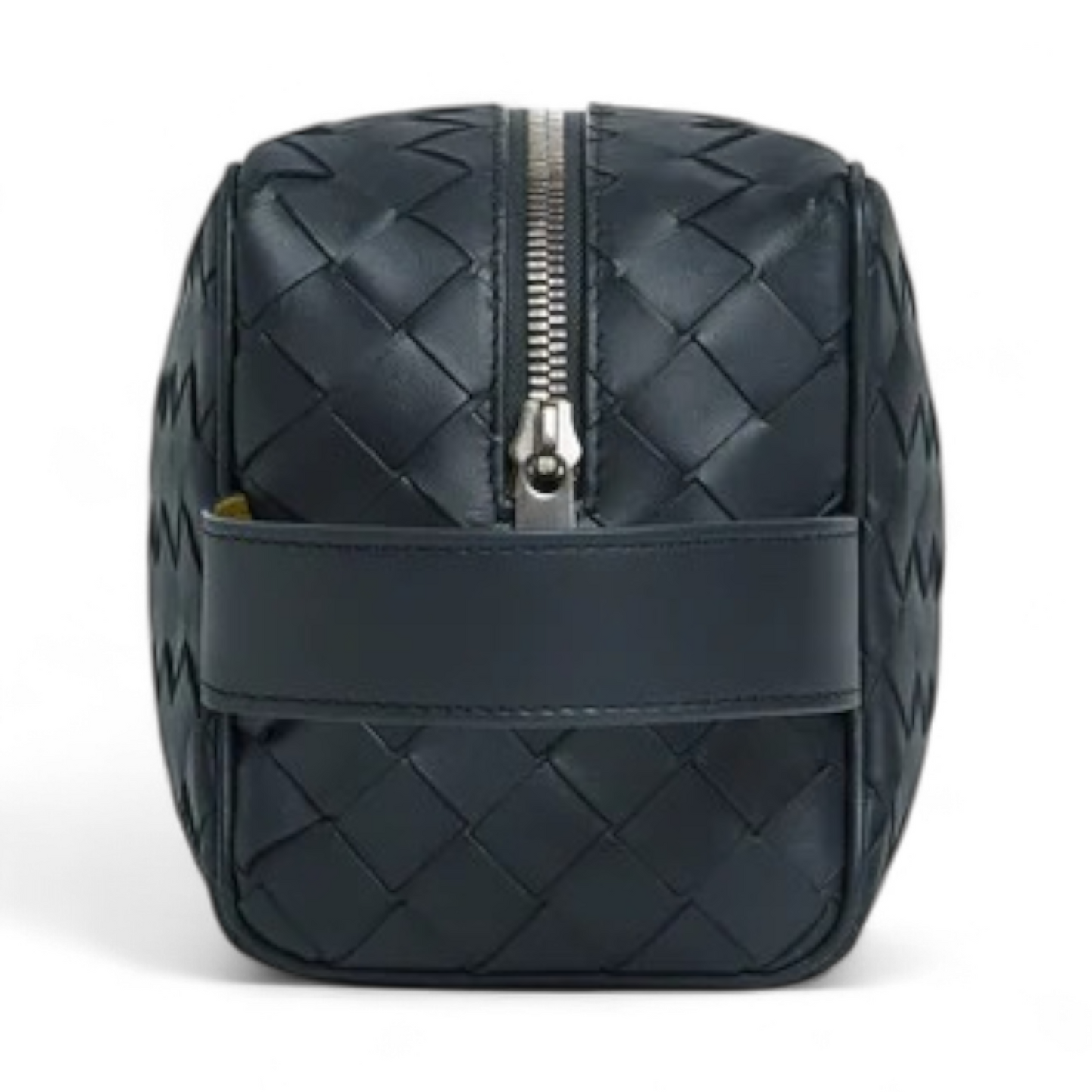 BOTTEGA VENETA INTRECCIATO SHADOW OLIVE OIL TRAVEL POUCH