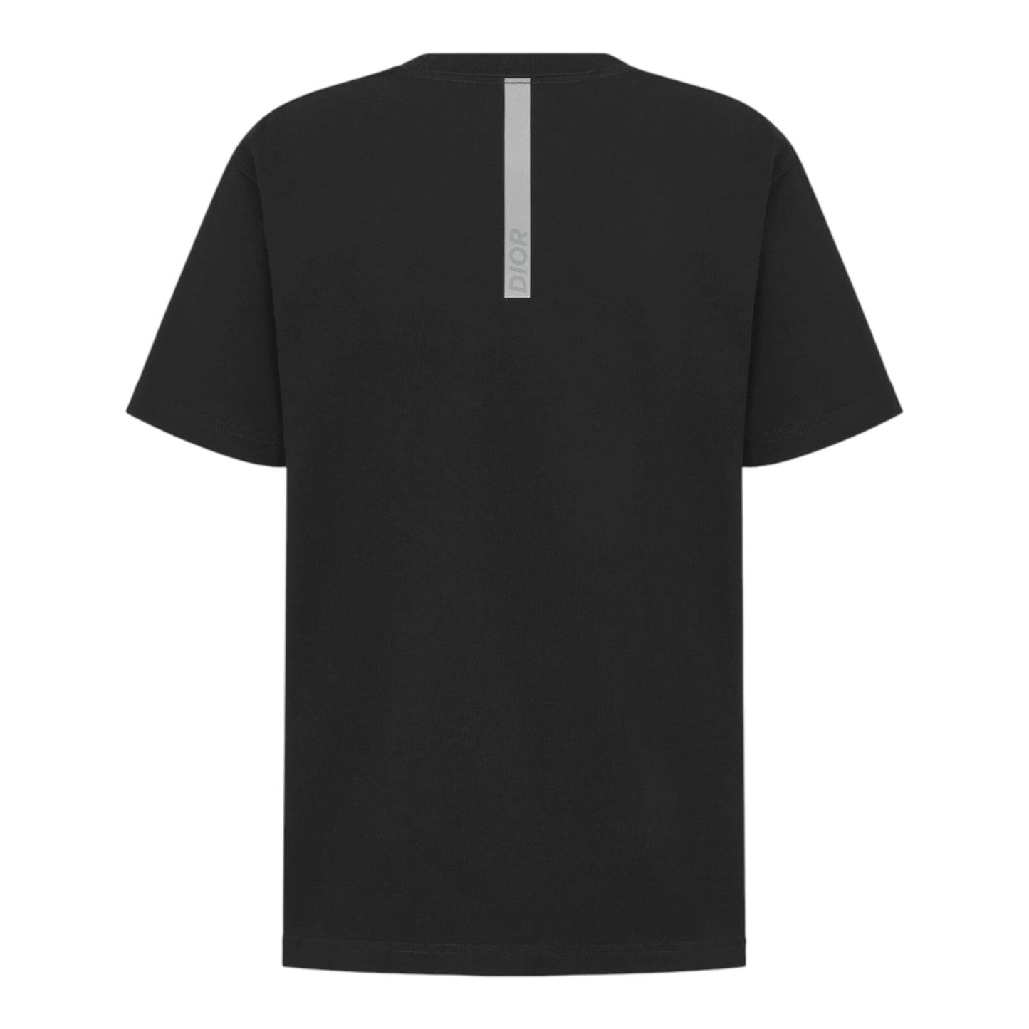 DIOR CD DIAMOND RELAXED FIT BLACK COTTON JERSEY T-SHIRT