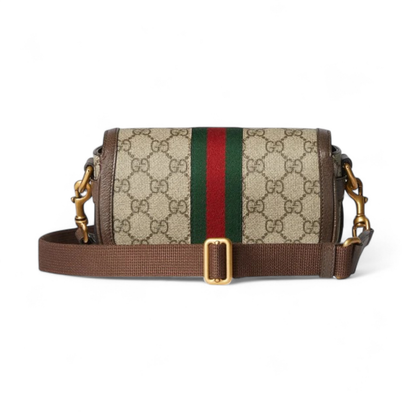 GUCCI OPHIDIA SUPER MINI SHOULDER BEIGE BAG