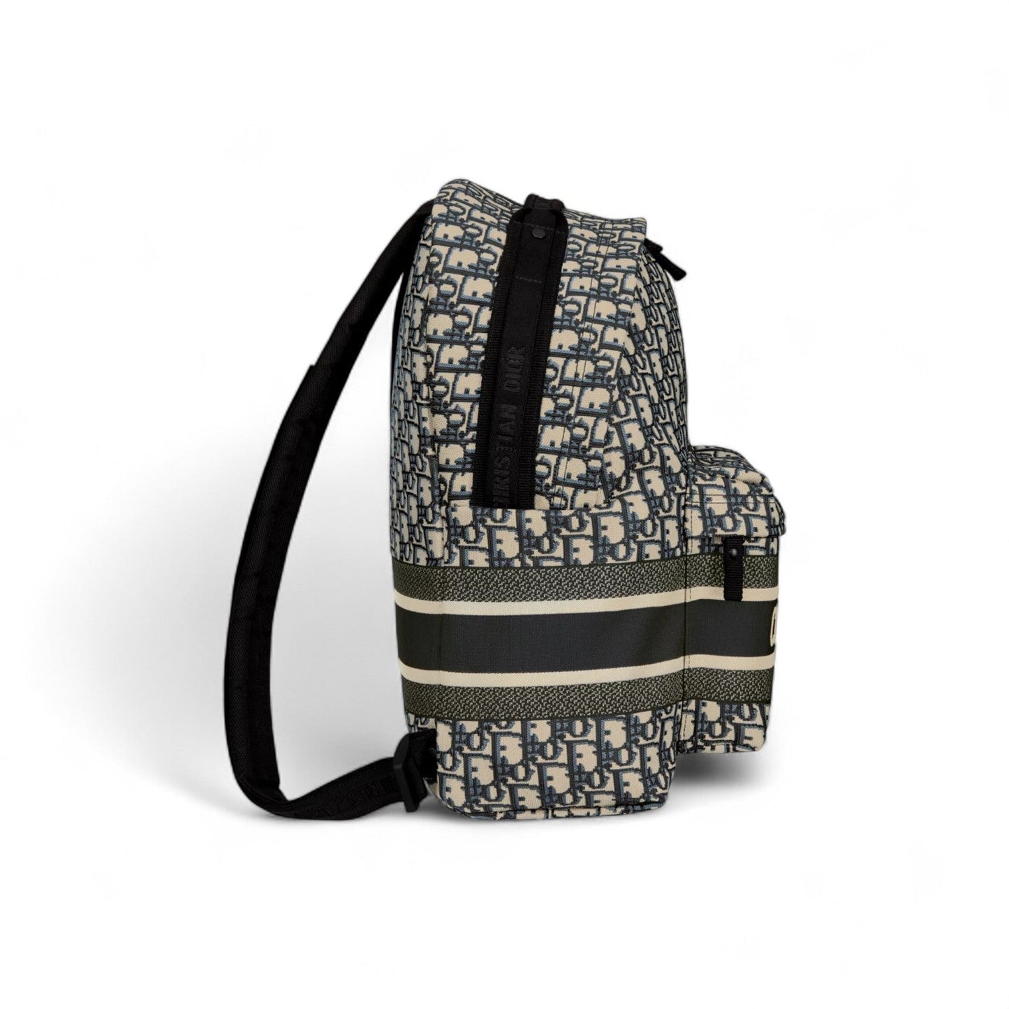 DIOR TRAVEL BLUE OBLIQUE JACQUARD BACKPACK