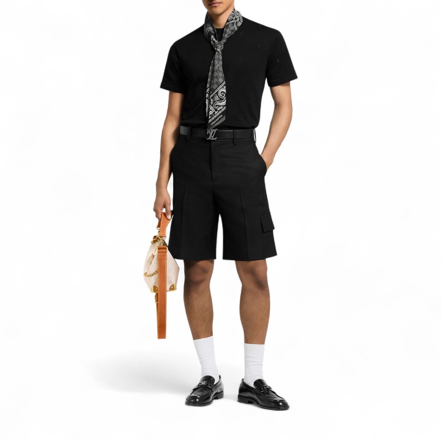 LOUIS VUITTON BLASON EMBROIDERED SHORT-SLEEVED T-SHIRT