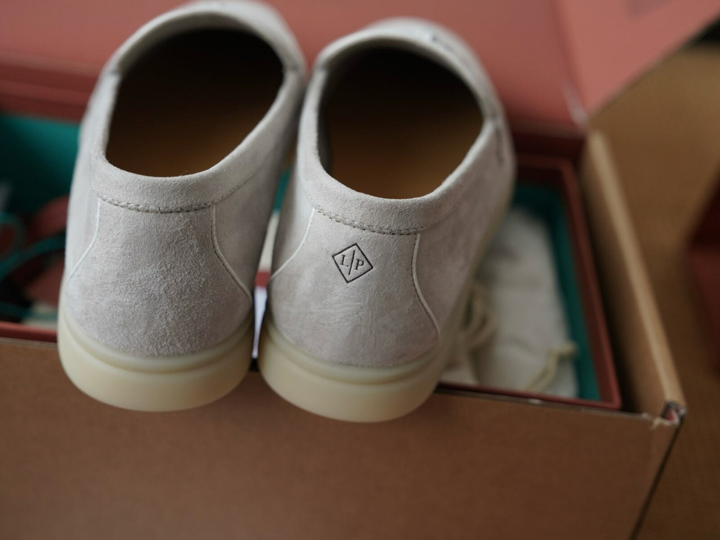 LORO PIANA GREY WOMEN LOAFER