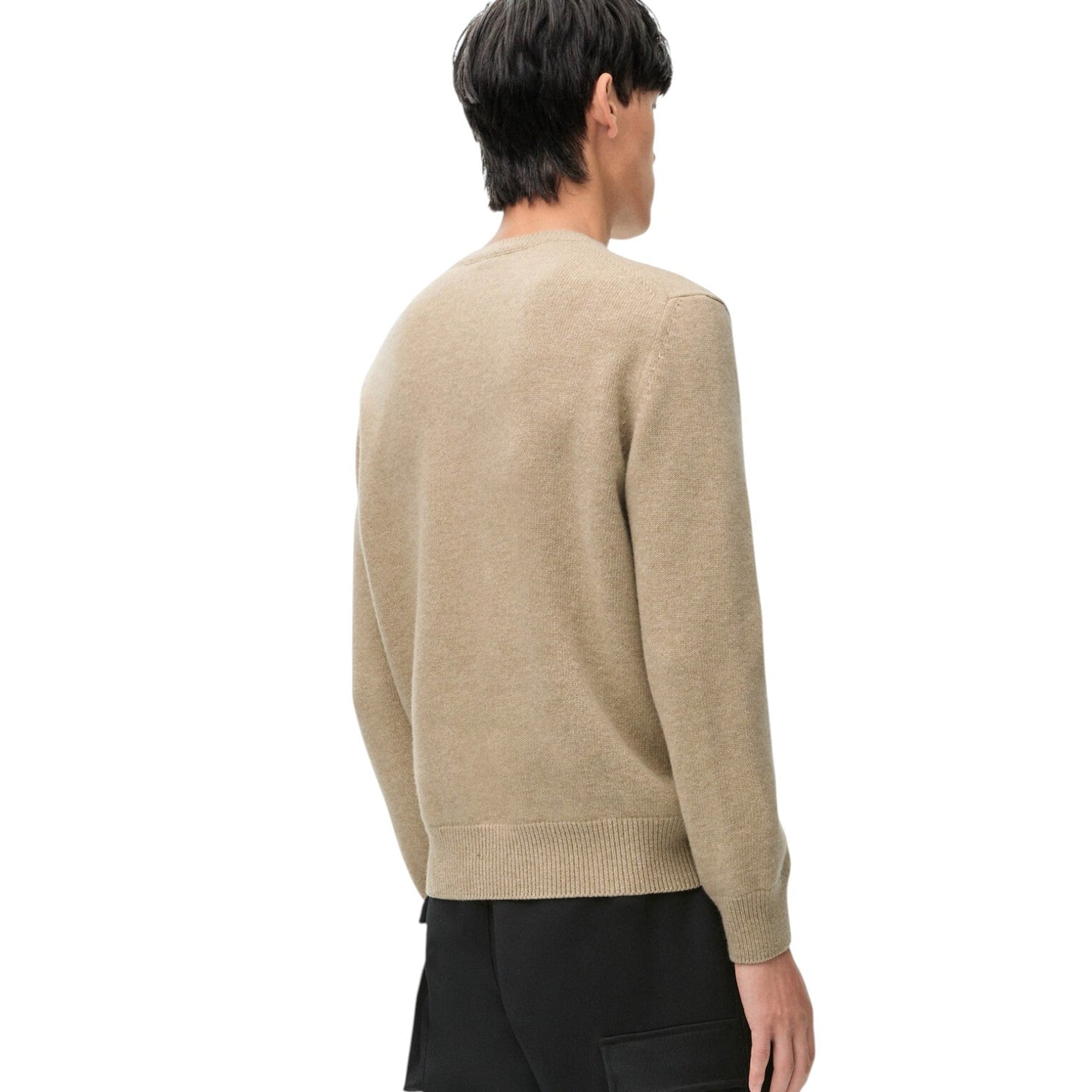 LOEWE JERSEY STICH WOOL MEN BEIGE SWEATSHIRT