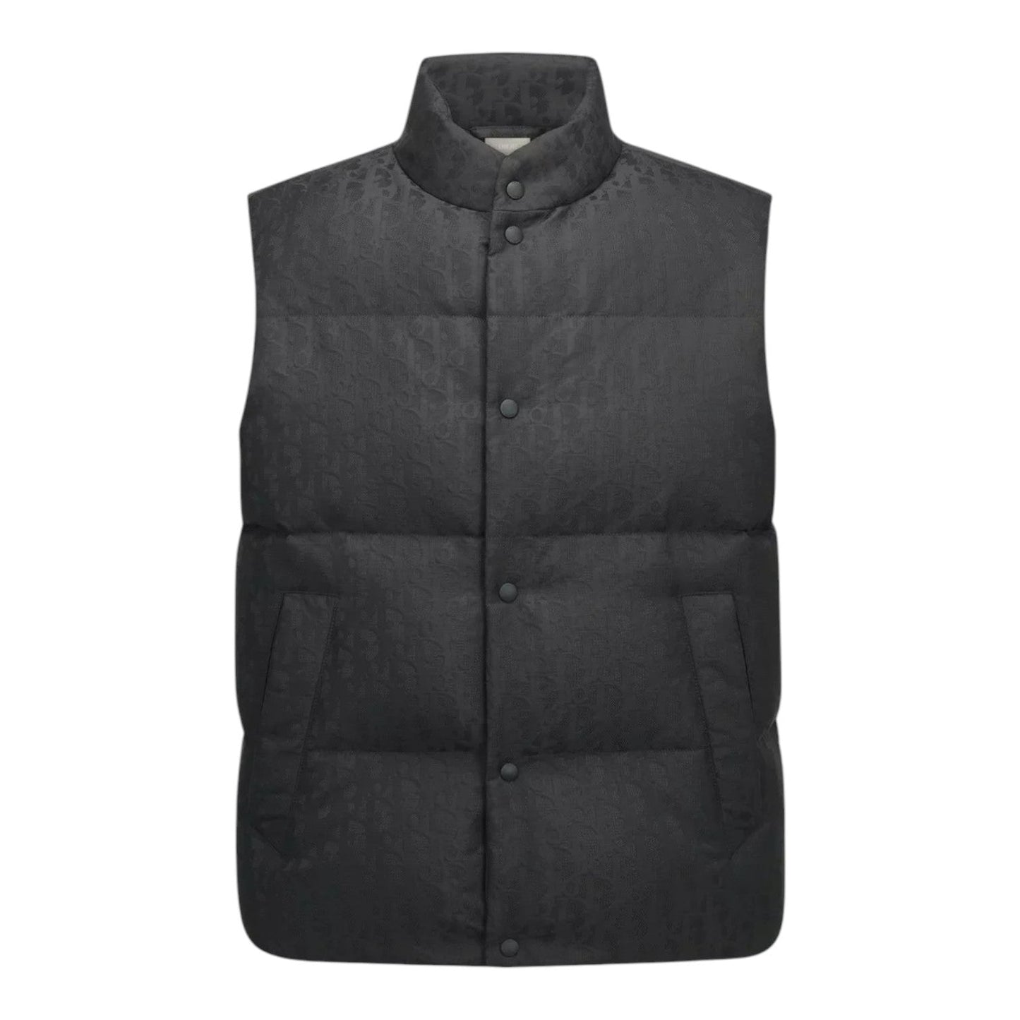 DIOR OBLIQUE LIGHTWEIGHT PUFFER BLACK VEST