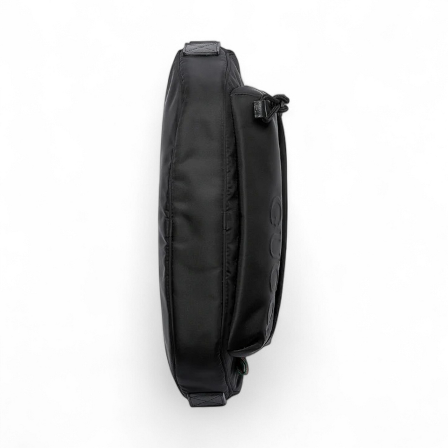 GUCCI SMALL CROSSBODY WITH GUCCI LOGO BLACK BAG