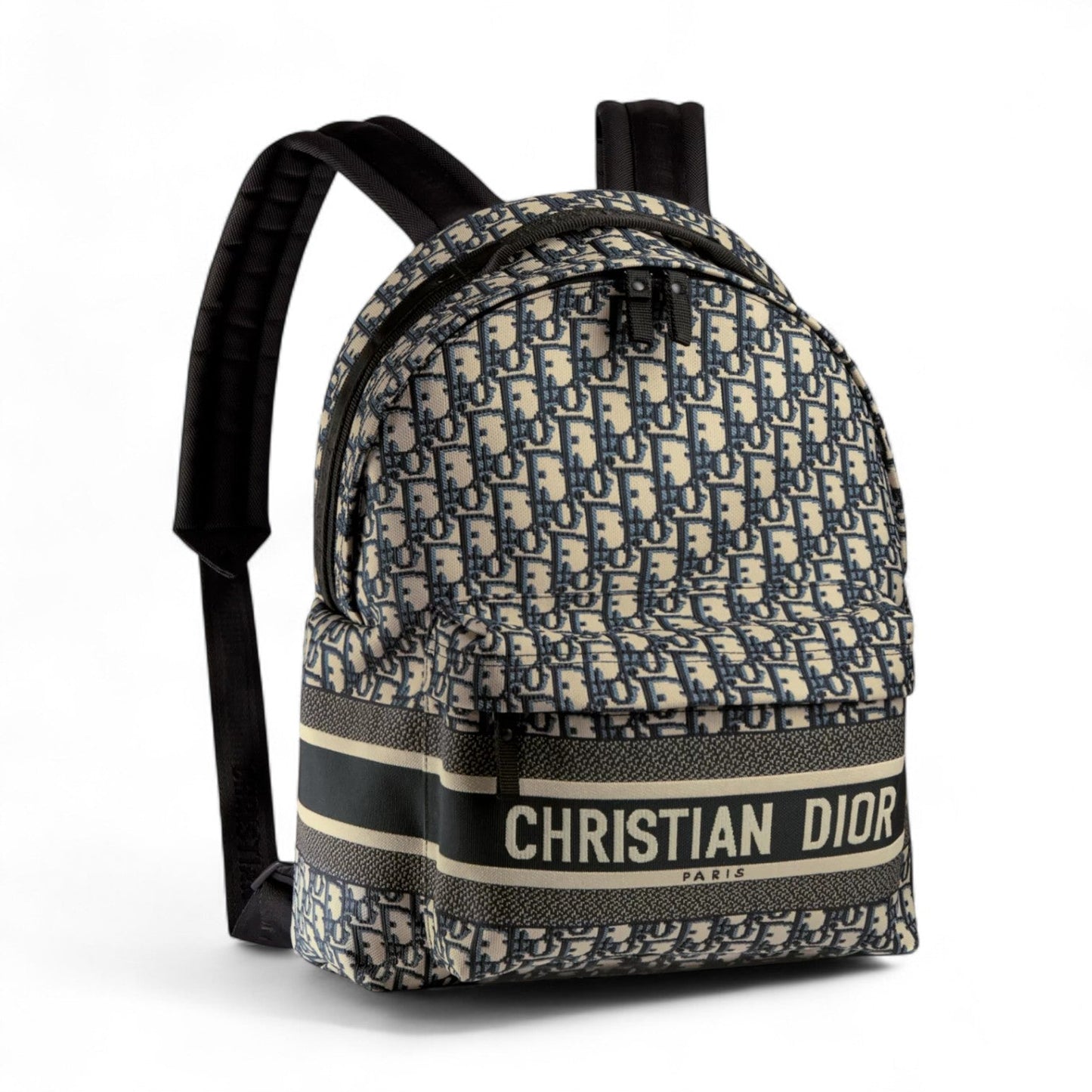 DIOR TRAVEL BLUE OBLIQUE JACQUARD BACKPACK