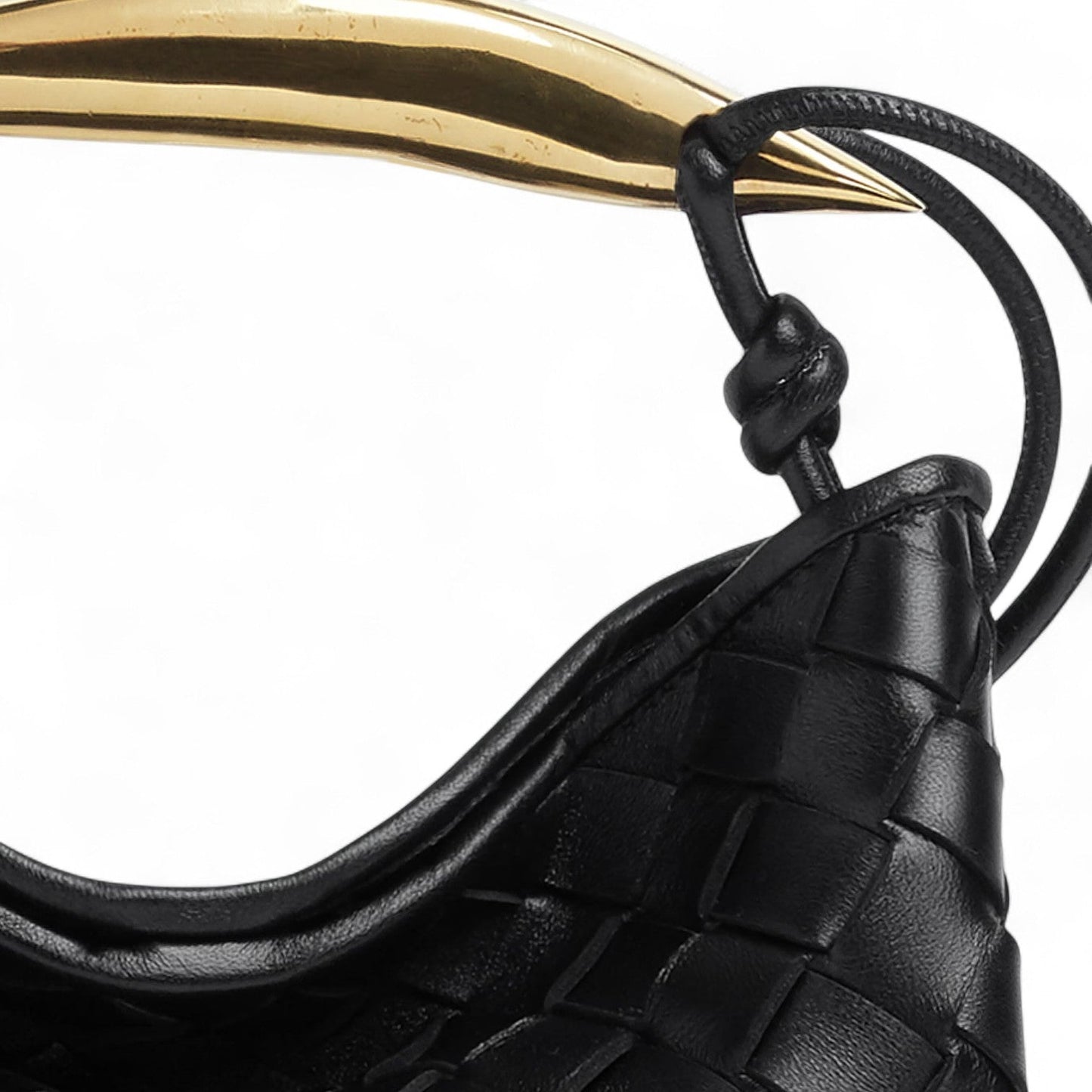 BOTTEGA VENETA BABY SARDINE BLACK BAG