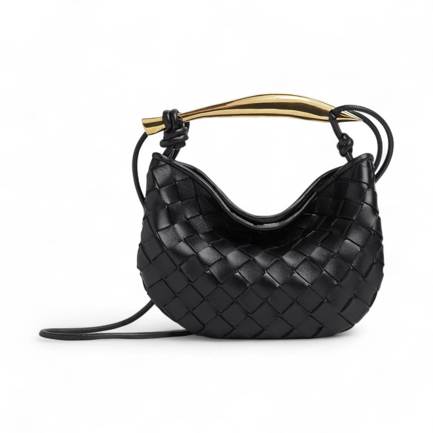 BOTTEGA VENETA BABY SARDINE BLACK BAG