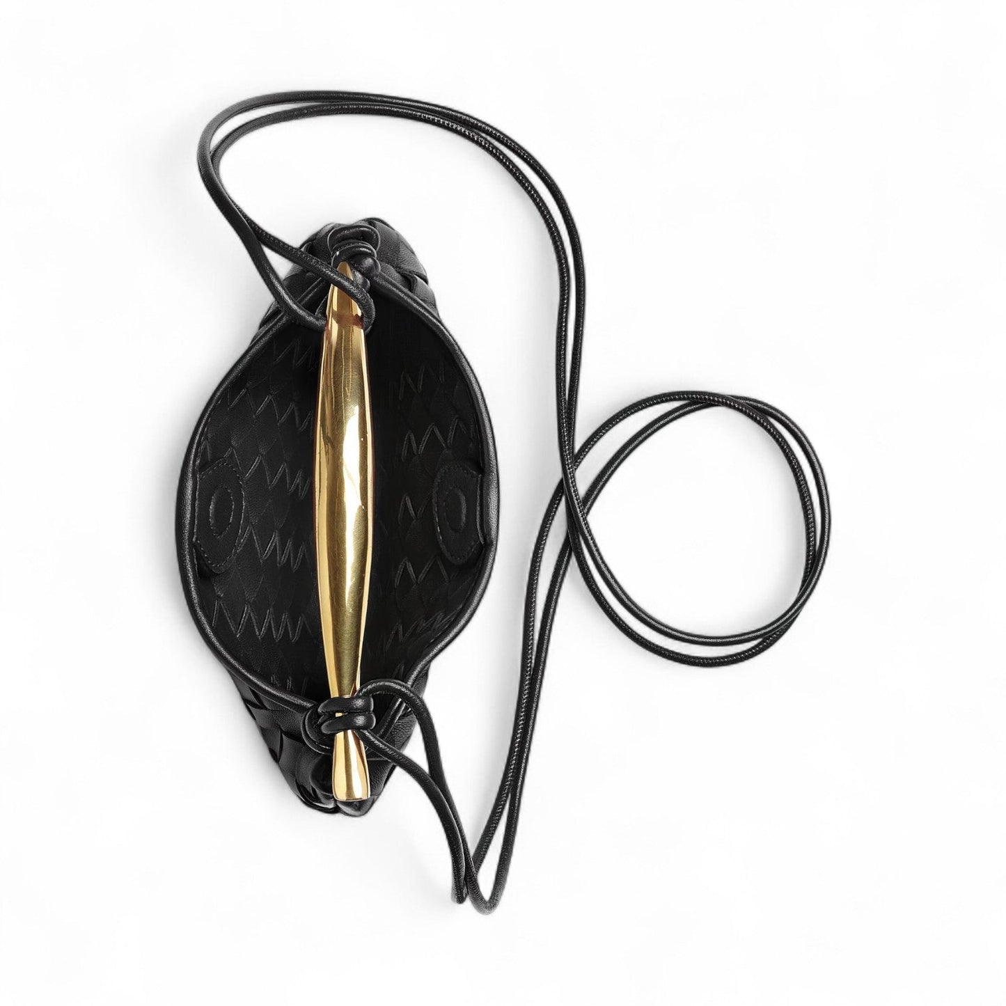 BOTTEGA VENETA BABY SARDINE BLACK BAG