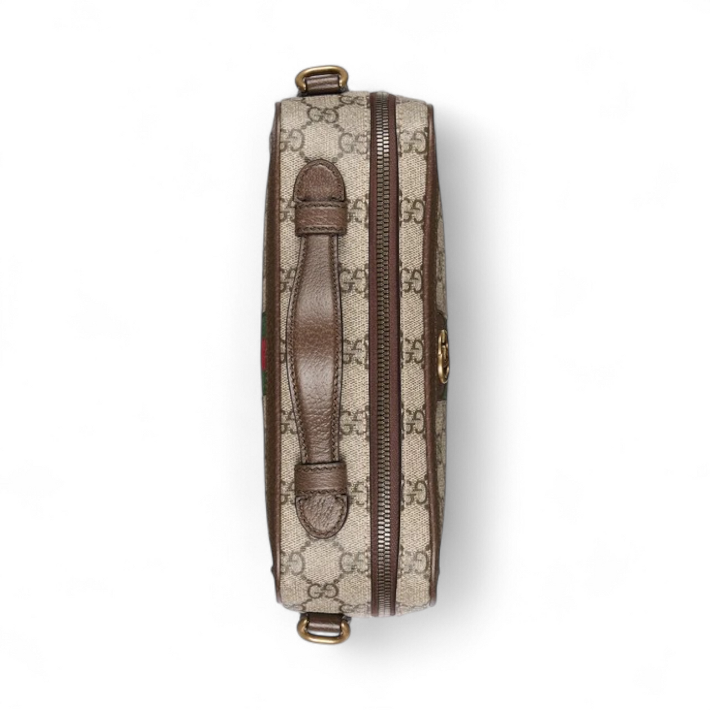 GUCCI OPHIDIA SMALL CROSSBODY WITH WEB BEIGE BAG