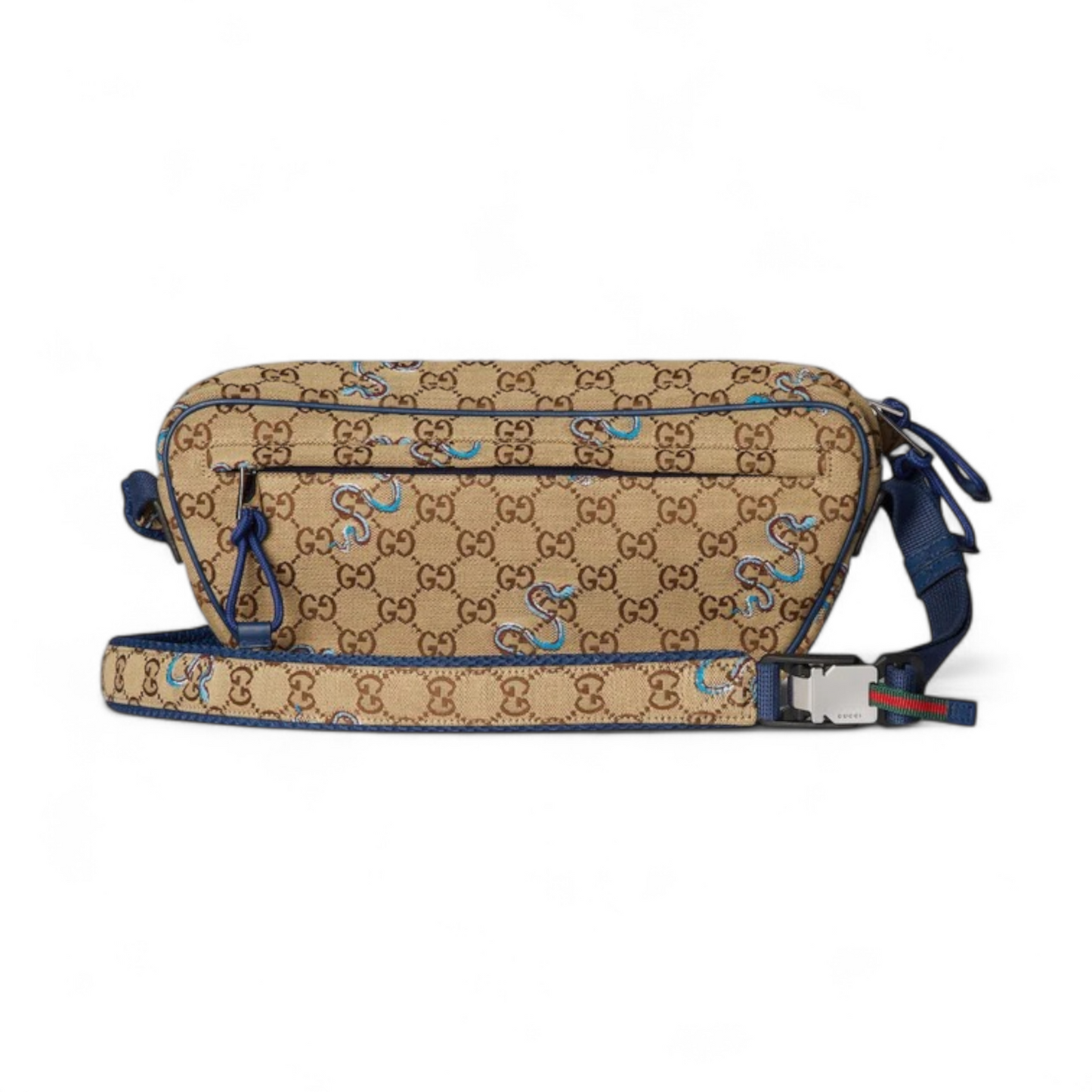 GUCCI SMALL EMBROIDERED CROSSBODY BEIGE BAG