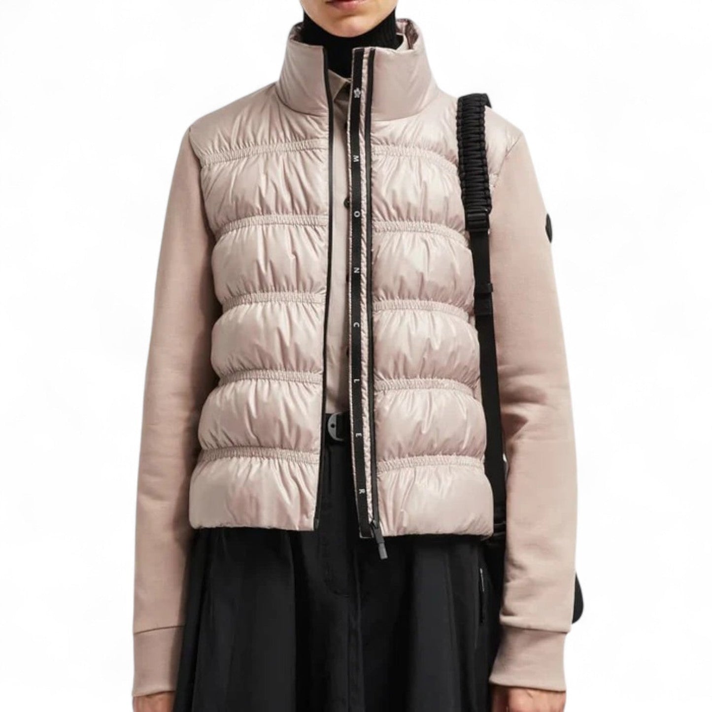 MONCLER PADDED ZIP-UP WOMEN PINK JACKET