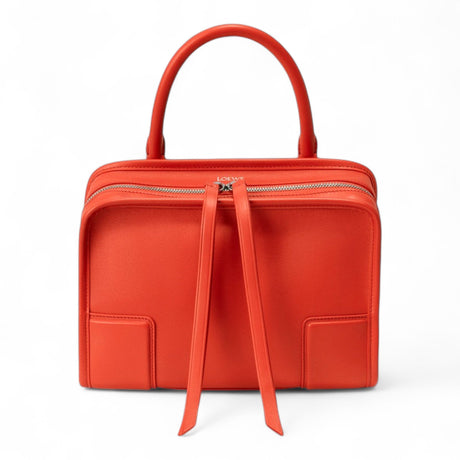 LOEWE SMALL AMAZONA 180 SOFT CALFSKIN WOMEN ORANGE BAG
