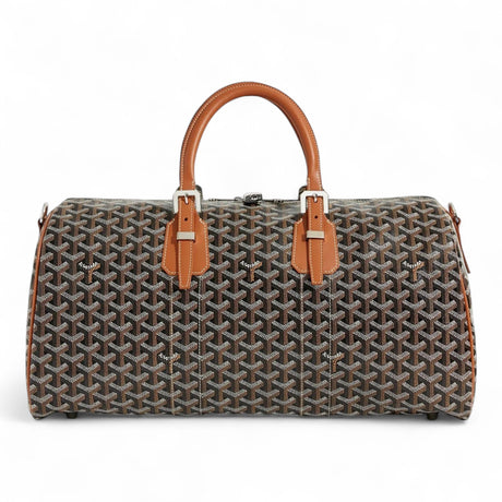 GOYARD BOSTON 45 BLACK & TAN BAG