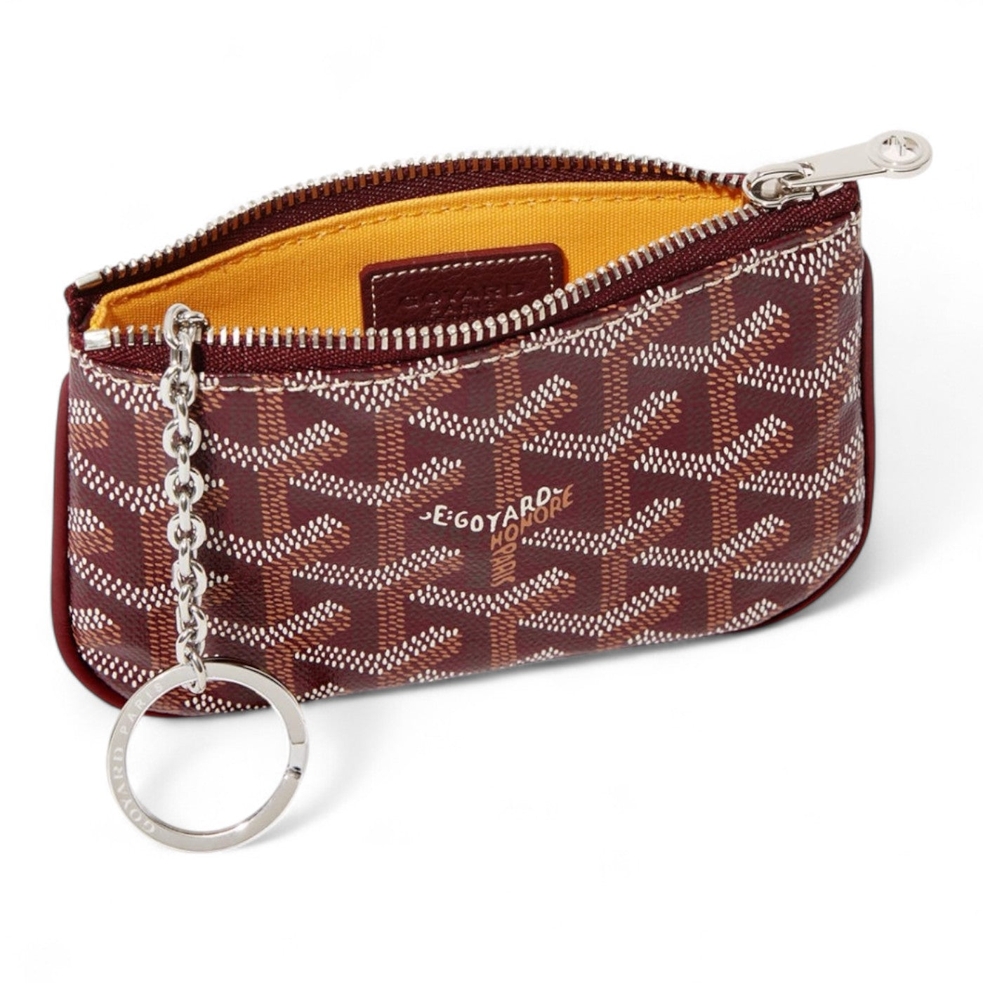 GOYARD SÉNAT NANO BURGUNDY KEY POUCH