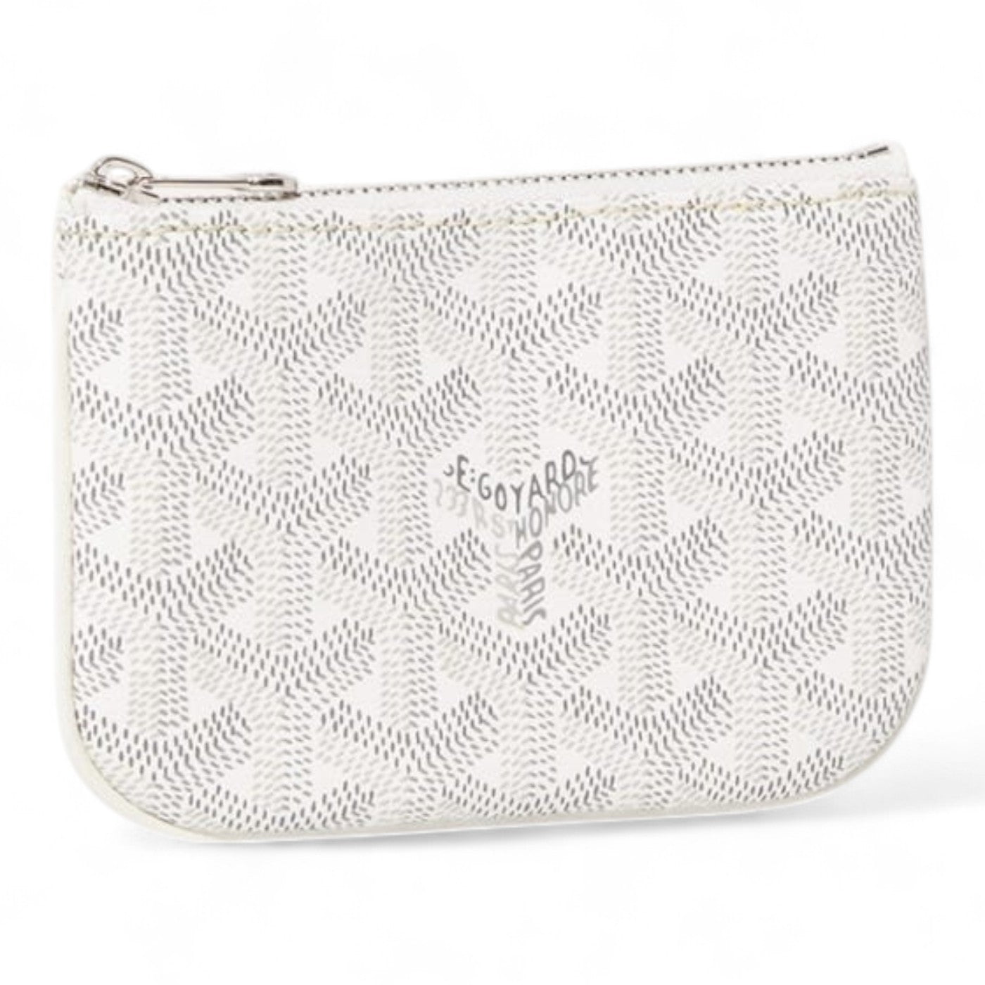 GOYARD SÉNAT NANO WHITE KEY POUCH