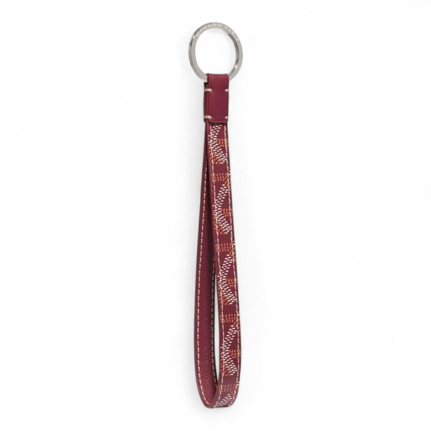 GOYARD SESAME BURGUNDY KEY RING
