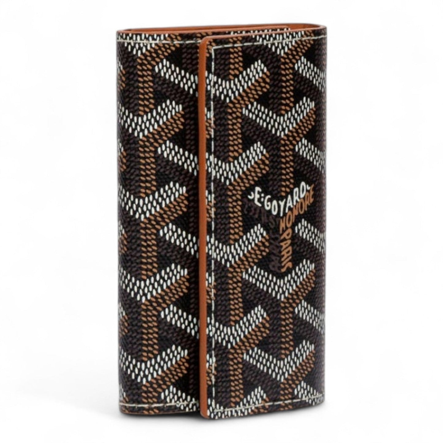 GOYARD SAINT-MICHEL BLACK & TAN KEY RING