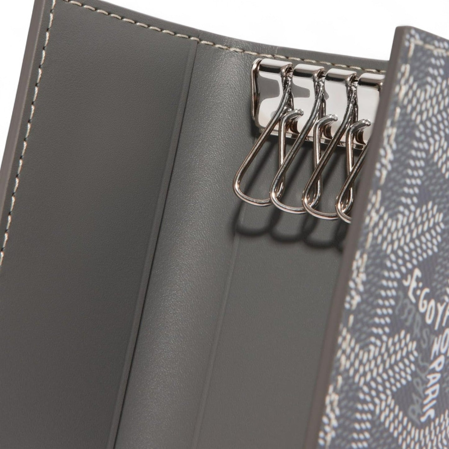 GOYARD SAINT-MICHEL GREY KEY RING